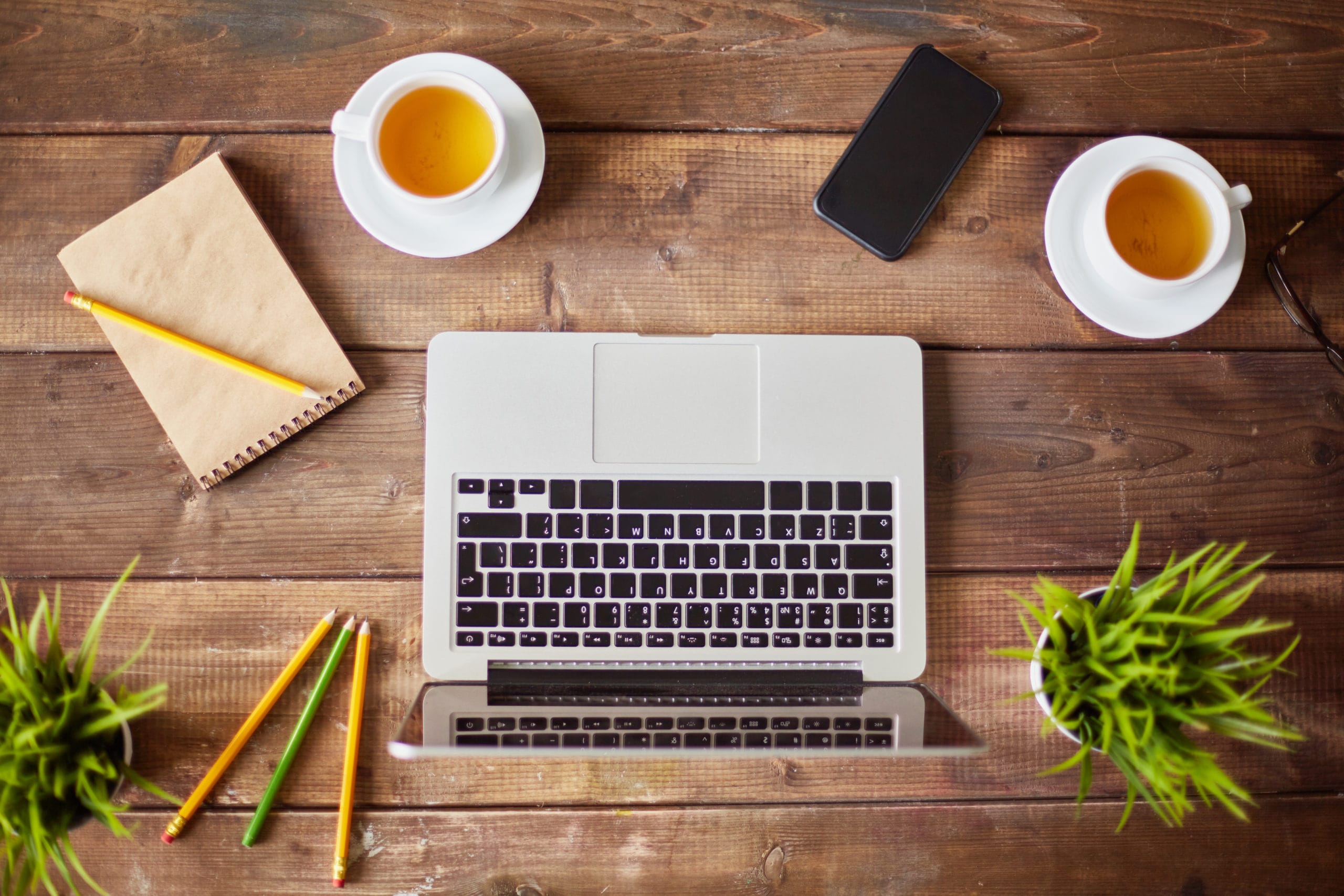 Laptop on Table