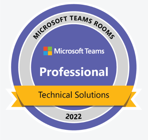 Microsoft Teams Rooms Technical Solutions Professional Badge